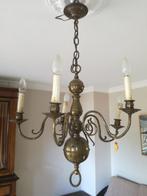 Lustre ancien 5 branches, Enlèvement, Utilisé, Métal