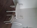 Ronde eettafel met stoelen, Huis en Inrichting, Tafels | Eettafels, Ophalen, Gebruikt, Rond, 100 tot 150 cm