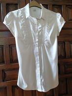 Bijzonder elegante witte blouse van CAMAIEU T38, Wit, Camaieu, Zo goed als nieuw, Ophalen