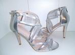 Sandalen/hoge hakken - Zilver - Maat 37, Kleding | Dames, Overige kleuren, Verzenden, Nieuw, Schoenen met hoge hakken