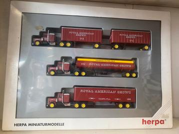 Herpa set US trucks Royal American 1/87 beschikbaar voor biedingen