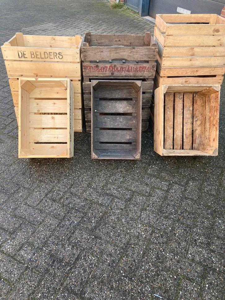 Fruitkisten ,veilingkisten ,Nu AANBIEDING 10 VOOR 60 EURO, Huis en Inrichting, Woonaccessoires | Kisten, Gebruikt, Ophalen