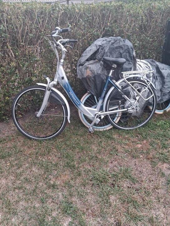 Damesfiets, Dieren en Toebehoren, Paarden en Pony's | Hoofdstellen en Tuigage, Zo goed als nieuw, Ophalen