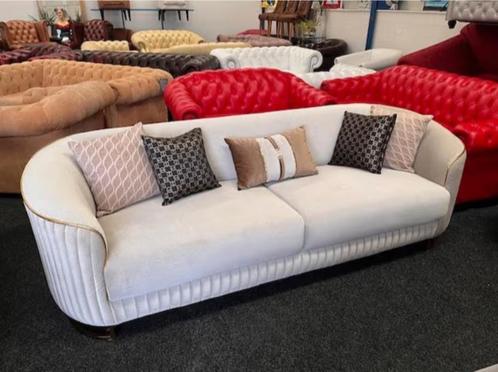 Chesterfield 3 Zits Velvet//Fluweel Lounge Bank, Antiek en Kunst, Antiek | Meubels | Stoelen en Sofa's, Ophalen