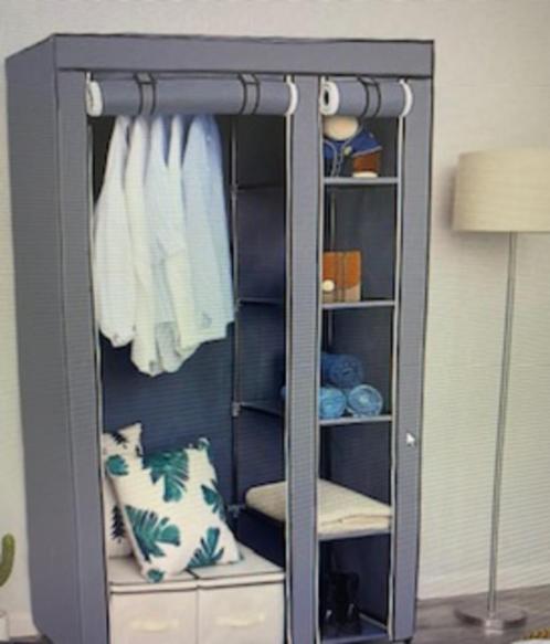 twee kledingkasten in stof. Afm.: B:110 cm/ D:45cm/ H:175cm, Huis en Inrichting, Kasten | Kleerkasten, Zo goed als nieuw, Kunststof
