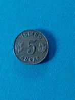 IJSLAND 5 AURAR 1959, Ophalen of Verzenden