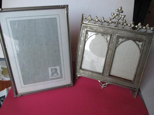 2 zilveren kaders , perfecte staat , per stuk of samen, Antiquités & Art, Antiquités | Argent & Or, Argent, Enlèvement ou Envoi