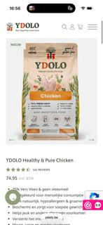 2 x 10 kg de nourriture pour chiens Ydolo Chicken, Animaux & Accessoires, Enlèvement