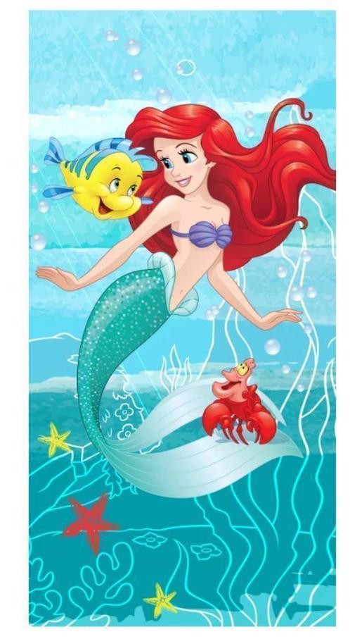 Disney Princess Badlaken katoen - Ariel de Kleine Zeemeermin, Kinderen en Baby's, Kinderkleding | Kinder-zwemkleding, Nieuw, Zwem-accessoire