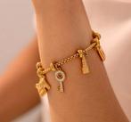 armband met snuisterijen van roestvrij staal, Ophalen of Verzenden, Nieuw, Staal