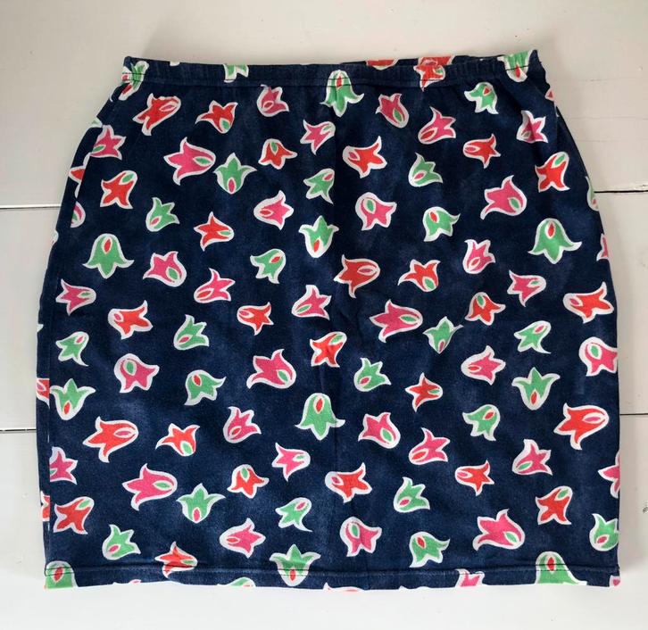 vintage kort rokje S small refec MARE jaren negentig, Kleding | Dames, Rokken, Gedragen, Maat 36 (S), Blauw, Boven de knie, Ophalen of Verzenden