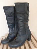 Donkerblauwe halfhoge laarzen - mt 41 - als nieuw, Kleding | Dames, Blauw, --, Ophalen of Verzenden, Hoge laarzen