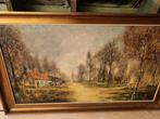 Groot schilderij met mooie kader, Antiek en Kunst, Kunst | Schilderijen | Klassiek, Ophalen