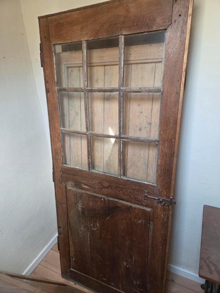 8 authentieke massief eiken binnendeuren, Doe-het-zelf en Bouw, Deuren en Vliegenramen, Zo goed als nieuw, Ophalen