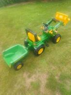 John deere tractor en aanhangwagen, Kinderen en Baby's, Speelgoed | Buiten | Voertuigen en Loopfietsen, Ophalen, Zo goed als nieuw