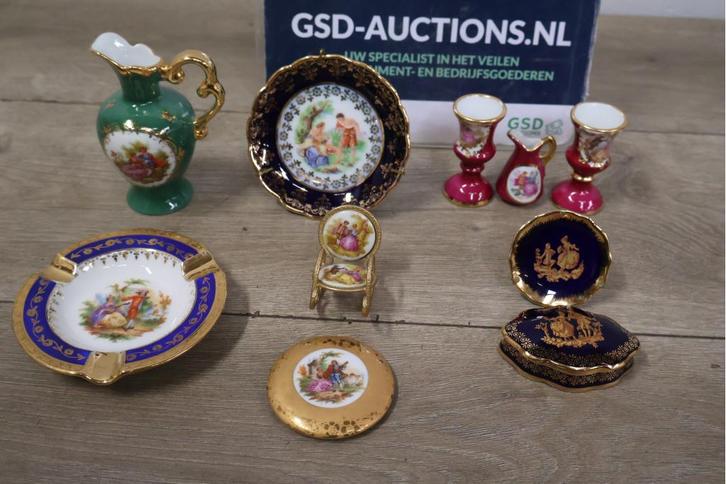 Mix van 10-Stuks Miniatuur Limoges Servies, Huis en Inrichting, Keuken | Servies