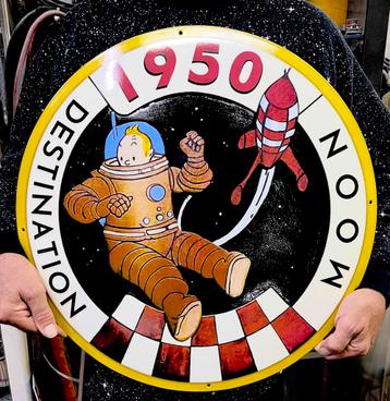 Kuifje geëmailleerd Vintage  beschikbaar voor biedingen