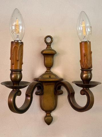 Luminaires muraux vintage en bronze