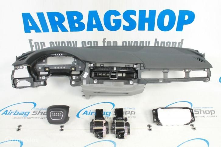 Airbag set - Dashboard 4 spaak licht grijs Audi A5 2016-...., Auto-onderdelen, Dashboard en Schakelaars, Gebruikt, Ophalen of Verzenden