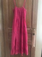 Nieuwe katoenen fuschia jurk met pailletten oto 42cm (nr2051, Overige kleuren, Nieuw, Ophalen of Verzenden, Maat 34 (XS) of kleiner