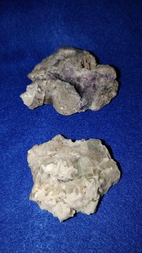 2 fluorites, Collections, Minéraux & Fossiles, Minéral, Enlèvement ou Envoi