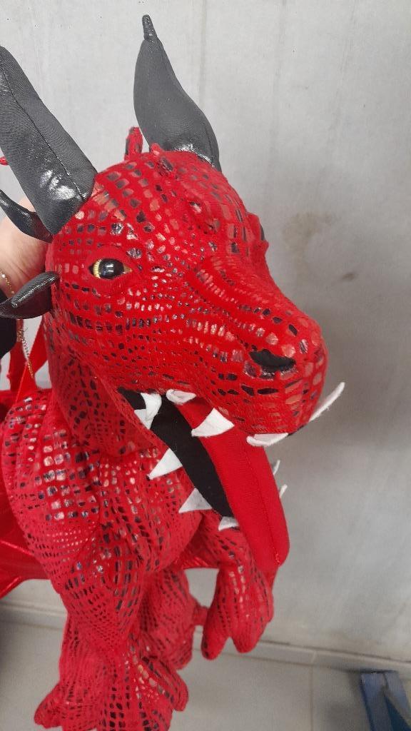 Carnaval draak 104-122, Hobby & Loisirs créatifs, Articles de fête, Comme neuf, Costume, Enlèvement