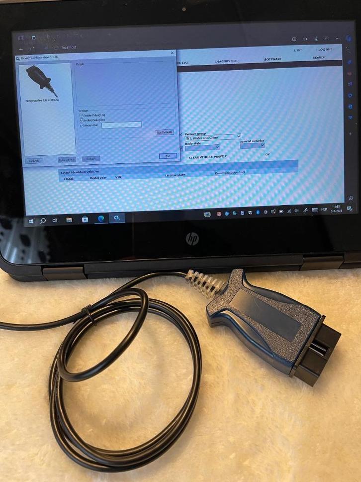 Volvo VIDA VDASH DiCE en HP laptop/tablet met touch, Auto diversen, Autogereedschap, Zo goed als nieuw, Ophalen of Verzenden