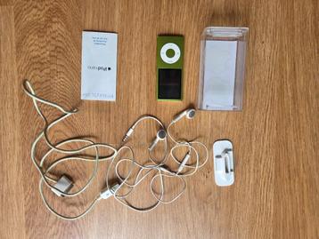 Ipod nano 4 8GB, 2 à 10 GB, Comme neuf, Nano, Vert