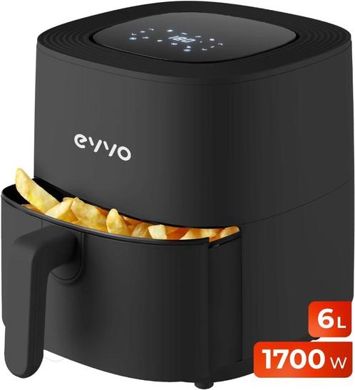 Friteuse à air sans huile EVVO 6L à -50% Neuf, Elektronische apparatuur, Airfryers, Nieuw, Airfryer, Ophalen of Verzenden