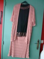 Trendy driedelig mantelpakje in fijne tricot maat L, Kostuum of Pak, Maat 42/44 (L), Ophalen of Verzenden, Wegner
