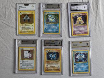 Pokémon BASE SET holo slab grade 9  (PCA, CGC, BGS, geen PSA