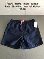 Blauwe zwemshort Hema - maat 146/152 - nieuw, Kinderen en Baby's, Kinderkleding | Maat 146, Ophalen of Verzenden, Hema, Jongen