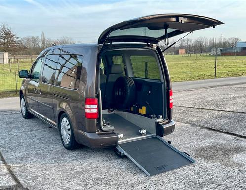 ♿️VW Caddy Maxi 1.6TDI Rolstoelwagen Invalide Mindervalide, Auto's, Volkswagen, Bedrijf, Te koop, Caddy Maxi, Aangepast voor mindervaliden