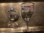2 GLAZEN BROUWERIJ SLAGHMUYLDER NINOVE WITKAP PATER, Verzamelen, Ophalen of Verzenden, Zo goed als nieuw, Bierglas