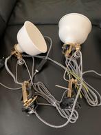 2 witte ikea wandlampen, Huis en Inrichting, Lampen | Wandlampen, Ophalen, Zo goed als nieuw