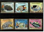 AMERIKA PANAMA VISSEN 6 POSTZEGELS GESTEMPELD - ZIE SCAN, Ophalen of Verzenden, Gestempeld, Midden-Amerika