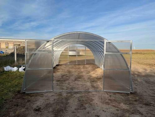 Kas 4x4m 4x6m 4x8m 4x10m 4x12m 4mm of 6mm polycarbonaat, Tuin en Terras, Kassen, Nieuw, Kweekkas, Staal, Polycarbonaat, Verzenden