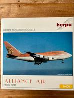 ALLIANCE AIR B747-SP 1/400 HERPA, Verzamelen, Ophalen of Verzenden, Zo goed als nieuw