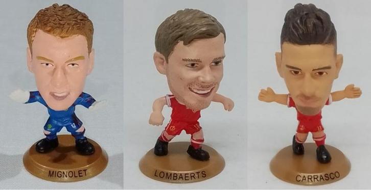 SoccerStarz België - 2015 - Carrefour - Simon Mignolet & Yan, Verzamelen, Supermarktacties, Ophalen of Verzenden