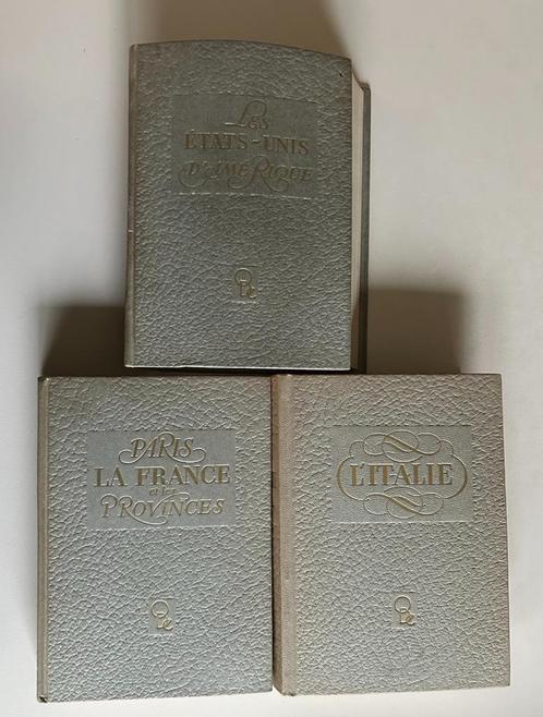 LOT 3 FRANSE BOEKEN USA FRANKRIJK ITALIE - ETSEN TEKENINGEN, Boeken, Reisgidsen, Gelezen, Reisgids of -boek, Noord-Amerika, Overige merken