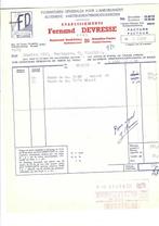 Ancienne facture 1956, Collections, Collections Autre, Utilisé, Enlèvement ou Envoi