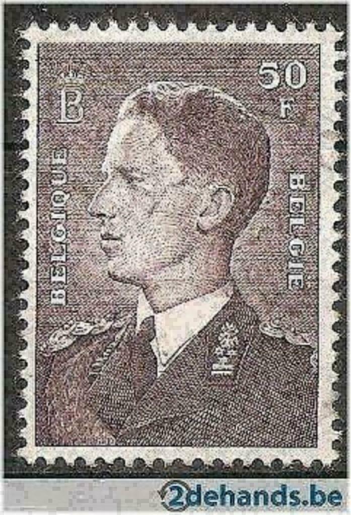 Belgie 1952 - Yvert/OBP 879 - Eerste zegel met Boudewij (ST), Postzegels en Munten, Postzegels | Europa | België, Koninklijk huis