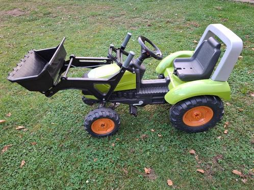 Kindertractor met aanhanger en voorschop, Kinderen en Baby's, Speelgoed | Buiten | Voertuigen en Loopfietsen, Zo goed als nieuw