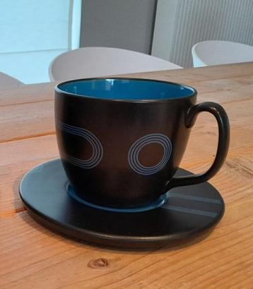 Zeldzame vintage Ikea XL theemok / koffiemok met schotel beschikbaar voor biedingen