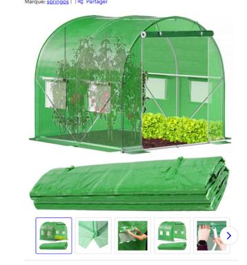 Serre de jardin vert 200x200x200cm beschikbaar voor biedingen