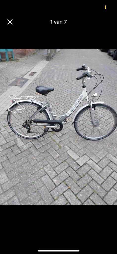 Damesfiets oxford met versnellingen en voorvering, Fietsen en Brommers, Fietsen | Dames | Damesfietsen, Gebruikt, Overige merken