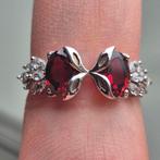 Bague en argent S925 avec grenat naturel, Neuf, Femme ou Homme, Avec pierre précieuse, Argent