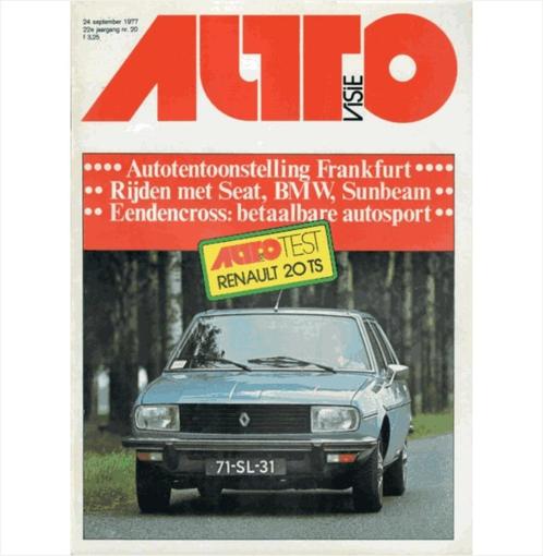 Autovisie Tijdschrift 1977 NR 20 #1 Nederlands, Livres, Autos | Brochures & Magazines, Utilisé, Enlèvement ou Envoi