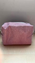 Roze glitterende toilettas, Handtassen en Accessoires, Toilettassen, Ophalen, Zo goed als nieuw, Roze, Meisje