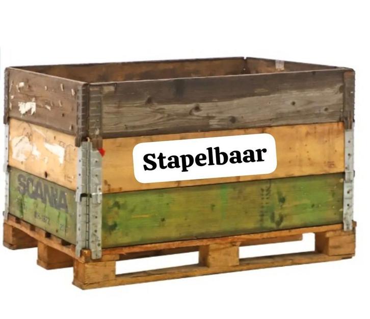 PALLETRANDEN HOUT GEBRUIKT, Doe-het-zelf en Bouw, Kratten en Dozen, Zo goed als nieuw, Ophalen